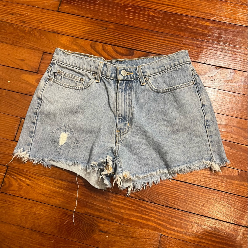 Vintage Ralph Lauren Denim Frayed Hem Women Shorts